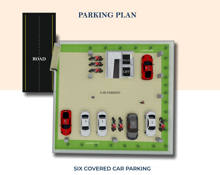 Parking space layout